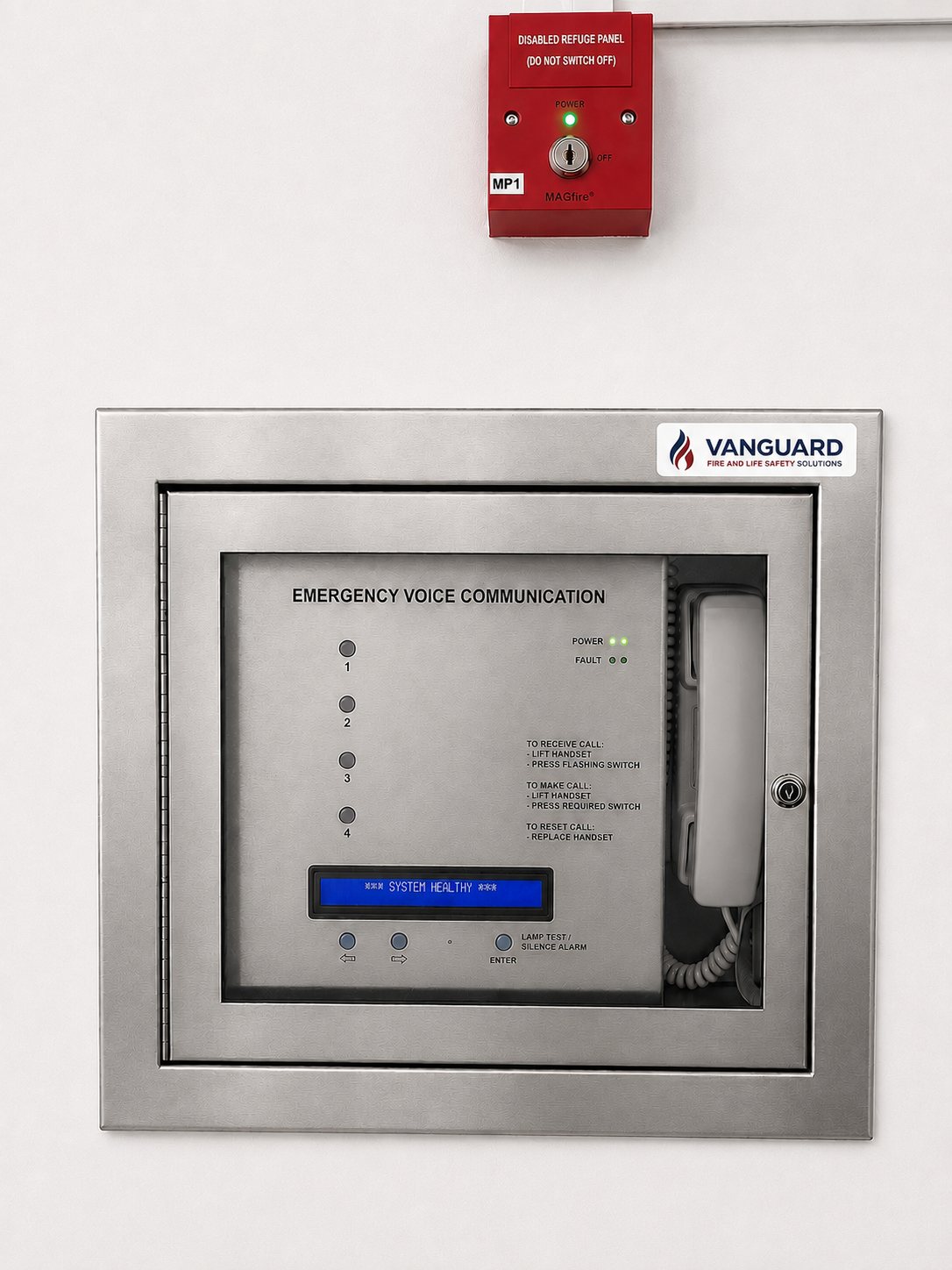 Emergency voice communication system equipment